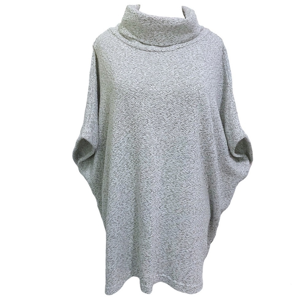 Doe and Rae Cowl Roller Neck Poncho Sweater Cape Size Large